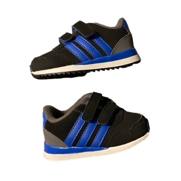 Adidas V Jog CMF Core Black/Blue/Grey Sneaker 4K - Picture 3 of 7